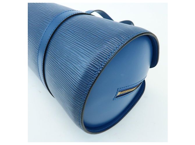 Borsa a tracolla e pochette Louis Vuitton Epi Soufflot Toledo Blue M52225 - vista 11