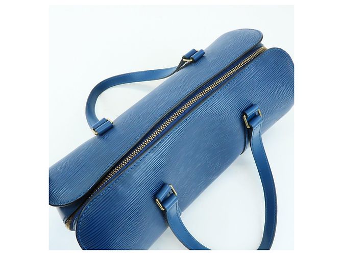 Borsa a tracolla e pochette Louis Vuitton Epi Soufflot Toledo Blue M52225 - vista 14