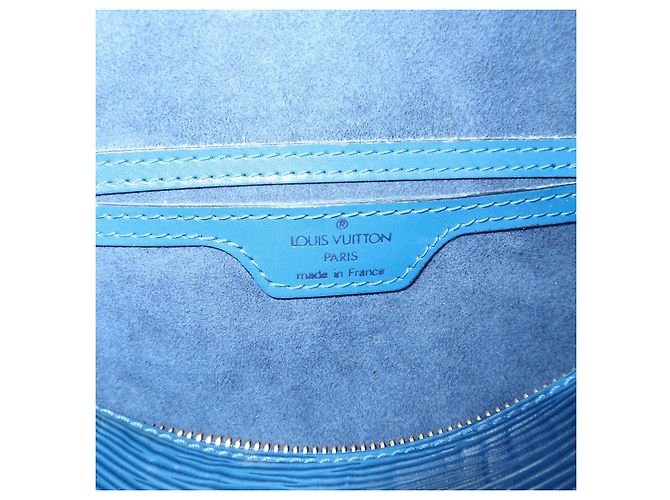 Borsa a tracolla e pochette Louis Vuitton Epi Soufflot Toledo Blue M52225 - vista 23
