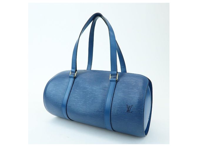 Borsa a tracolla e pochette Louis Vuitton Epi Soufflot Toledo Blue M52225 - vista 3
