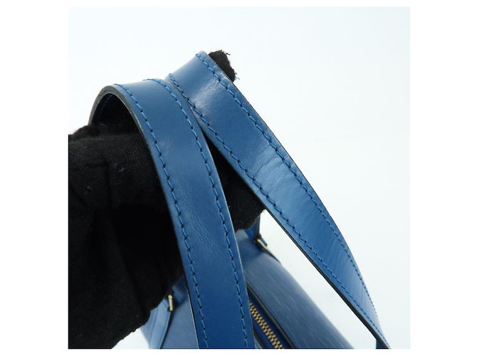 Borsa a tracolla e pochette Louis Vuitton Epi Soufflot Toledo Blue M52225 - vista 7