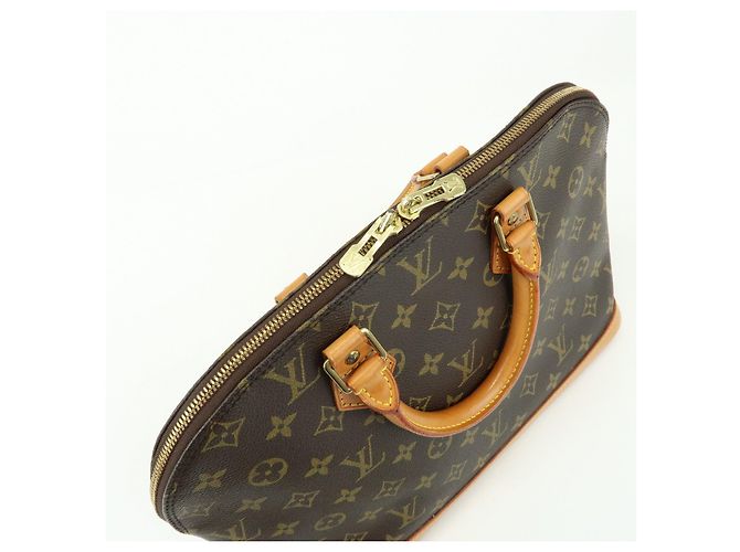 Louis Vuitton Monogram Alma PM Canvas Leather Hand Bag Brown M51130 - vista 18