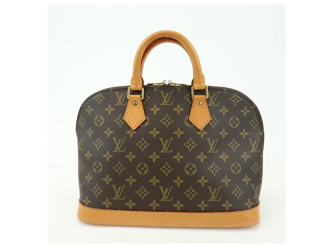 Louis Vuitton Monogram Alma PM Canvas Leather Hand Bag Brown M51130 - vista 2
