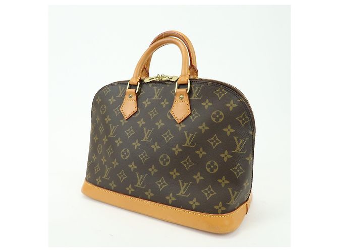 Louis Vuitton Monogram Alma PM Canvas Leather Hand Bag Brown M51130 - vista 3