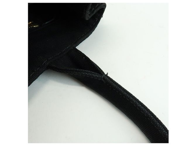 PRADA Borsa a mano 2Way Mini Canvas in Canapa con logo Triangle Nera 1BG439 - vista 8