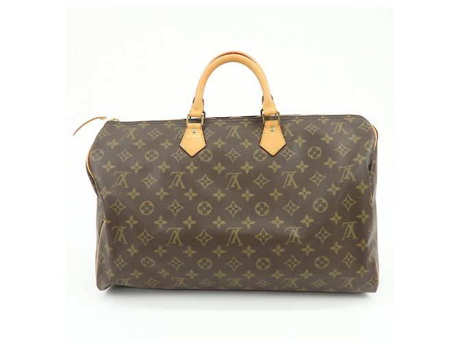 Borsa a mano Louis Vuitton Monogram Speedy 40 Borsa Boston Marrone M41522 - vista 2