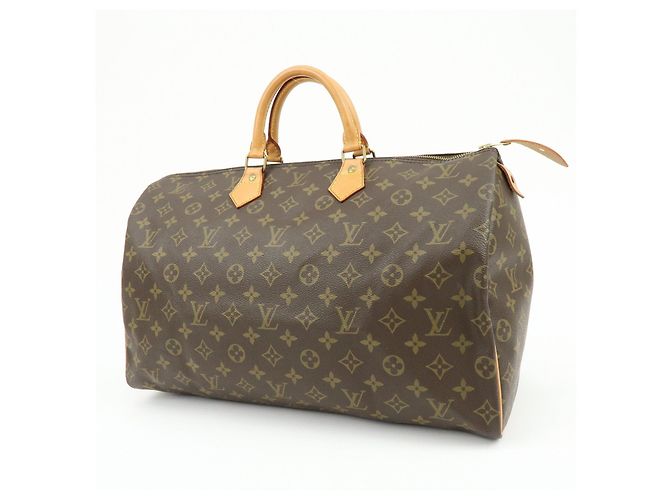 Borsa a mano Louis Vuitton Monogram Speedy 40 Borsa Boston Marrone M41522 - vista 3