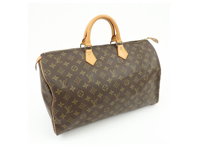 Borsa a mano Louis Vuitton Monogram Speedy 40 Borsa Boston Marrone M41522 - vista 4