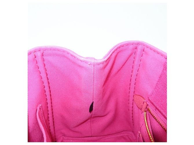 PRADA Mini borsa tote in canapa con logo triangolare Rosa BN2439 - vista 23
