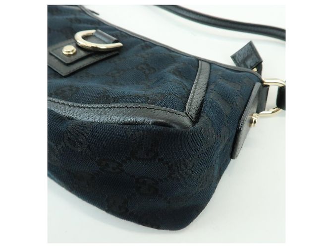 GUCCI Abbey GG Canvas Leather Pouch Shoulder Bag Hand Bag 130939 - vista 10