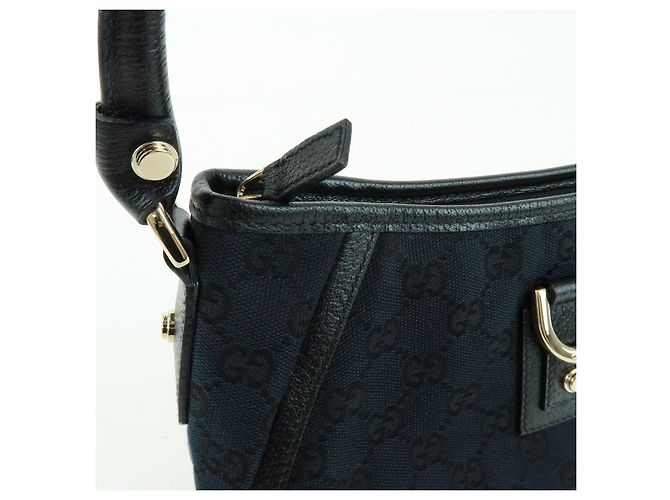 GUCCI Abbey GG Canvas Leather Pouch Shoulder Bag Hand Bag 130939 - vista 13