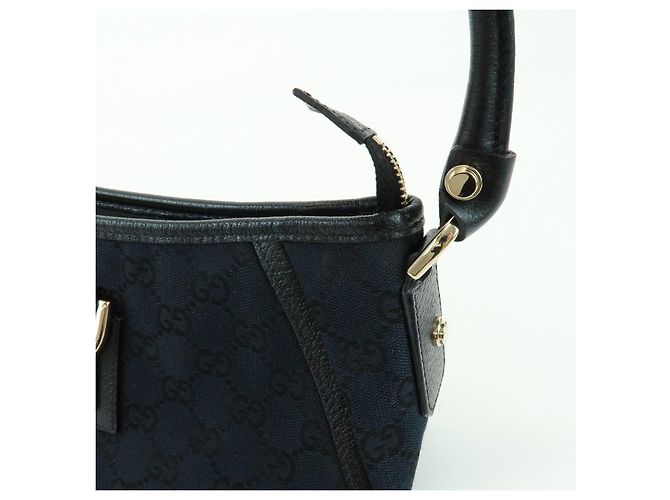 GUCCI Abbey GG Canvas Leather Pouch Shoulder Bag Hand Bag 130939 - vista 14