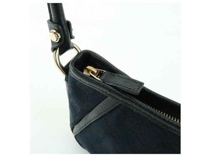 GUCCI Abbey GG Canvas Leather Pouch Shoulder Bag Hand Bag 130939 - vista 18