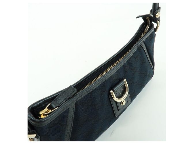 GUCCI Abbey GG Canvas Leather Pouch Shoulder Bag Hand Bag 130939 - vista 19