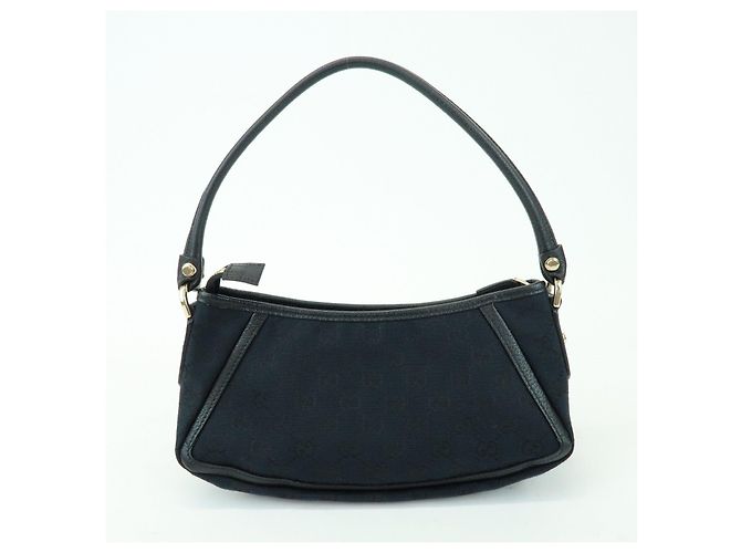 GUCCI Abbey GG Canvas Leather Pouch Shoulder Bag Hand Bag 130939 - vista 2