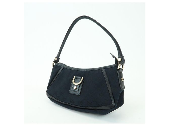 GUCCI Abbey GG Canvas Leather Pouch Shoulder Bag Hand Bag 130939 - vista 3