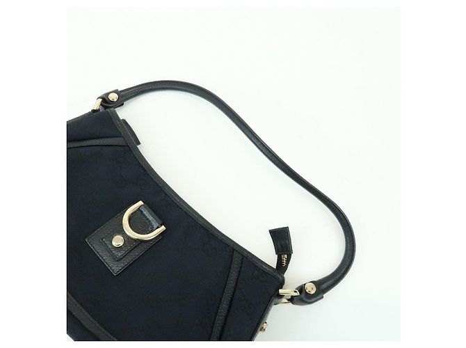 GUCCI Abbey GG Canvas Leather Pouch Shoulder Bag Hand Bag 130939 - vista 6