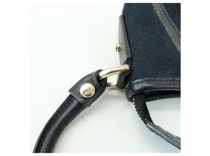 GUCCI Abbey GG Canvas Leather Pouch Shoulder Bag Hand Bag 130939 - vista 8