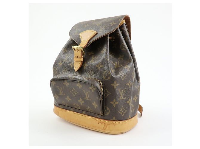 Zaino Louis Vuitton Monogram Montsouris MM Brown M51136 - vista 3