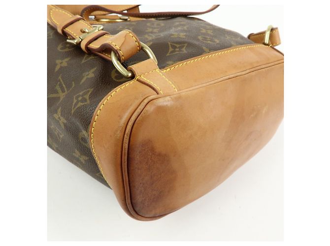Zaino Louis Vuitton Monogram Montsouris MM Brown M51136 - vista 13