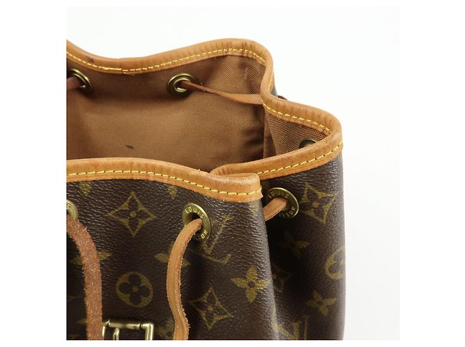 Zaino Louis Vuitton Monogram Montsouris MM Brown M51136 - vista 20