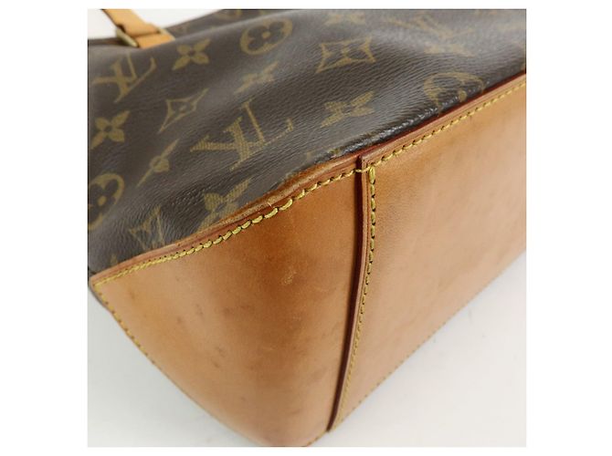 Borsa Cabas Piano Tote Bag Louis Vuitton Monogram Marrone M51148 - vista 13