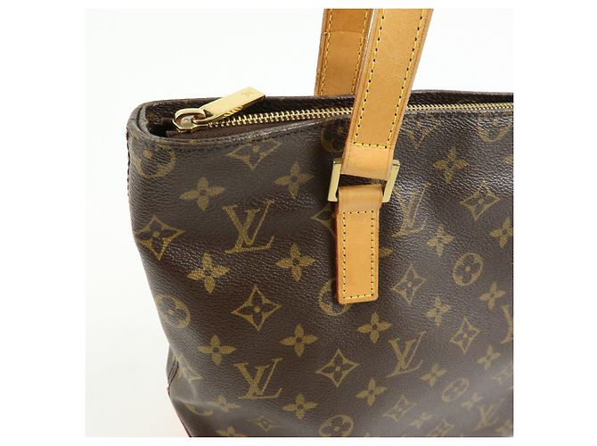 Borsa Cabas Piano Tote Bag Louis Vuitton Monogram Marrone M51148 - vista 15