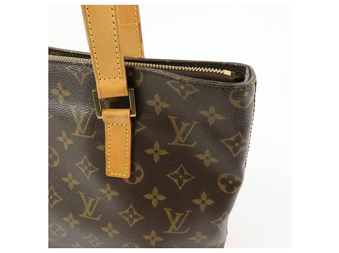 Borsa Cabas Piano Tote Bag Louis Vuitton Monogram Marrone M51148 - vista 16