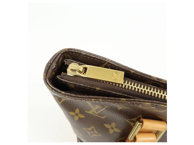 Borsa Cabas Piano Tote Bag Louis Vuitton Monogram Marrone M51148 - vista 18