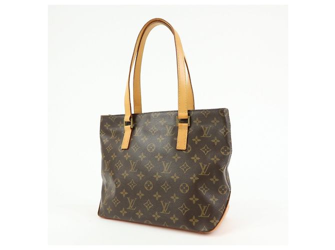 Borsa Cabas Piano Tote Bag Louis Vuitton Monogram Marrone M51148 - vista 3