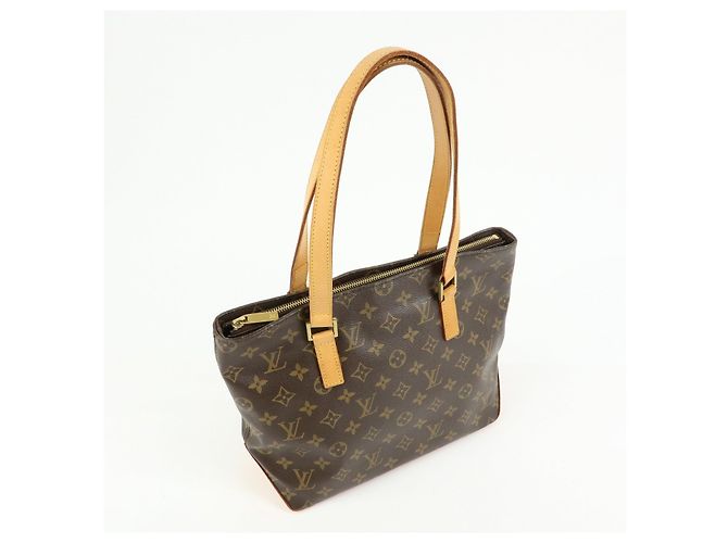 Borsa Cabas Piano Tote Bag Louis Vuitton Monogram Marrone M51148 - vista 4