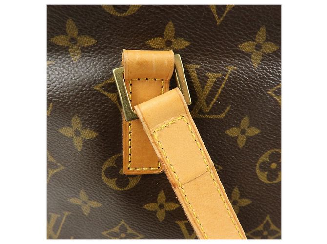 Borsa Cabas Piano Tote Bag Louis Vuitton Monogram Marrone M51148 - vista 9