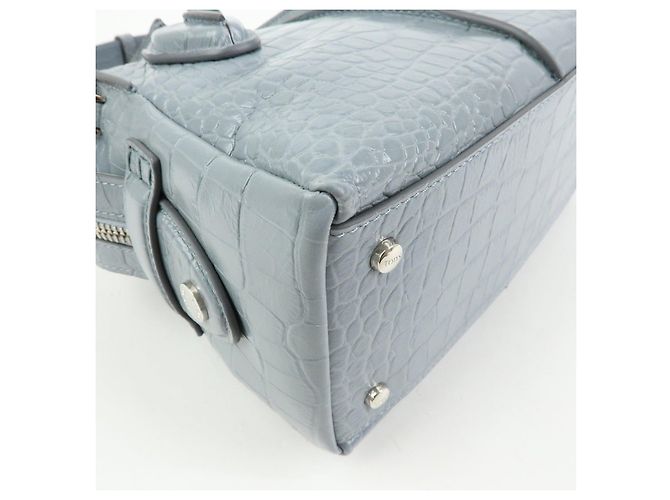 Borsa a mano e spalla 2Way in pelle goffrata TOD'S D Styling Grigio Chiaro - vista 11