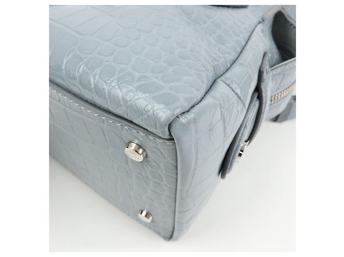 Borsa a mano e spalla 2Way in pelle goffrata TOD'S D Styling Grigio Chiaro - vista 14