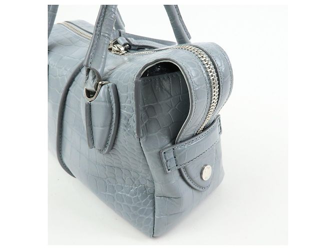 Borsa a mano e spalla 2Way in pelle goffrata TOD'S D Styling Grigio Chiaro - vista 16