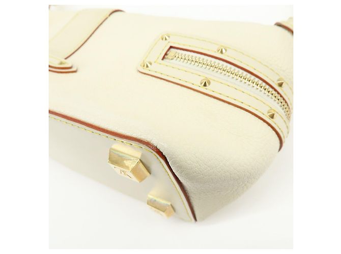 Borsa a tracolla Louis Vuitton Suhari Impetueux in pelle Blanc M91858 - vista 11