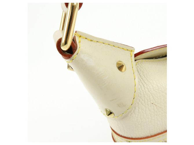 Borsa a tracolla Louis Vuitton Suhari Impetueux in pelle Blanc M91858 - vista 14