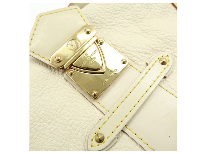 Borsa a tracolla Louis Vuitton Suhari Impetueux in pelle Blanc M91858 - vista 17