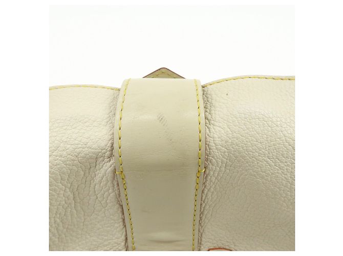 Borsa a tracolla Louis Vuitton Suhari Impetueux in pelle Blanc M91858 - vista 18