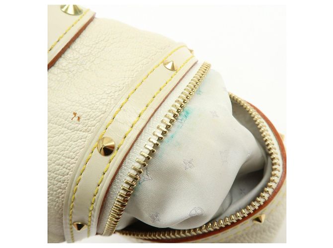 Borsa a tracolla Louis Vuitton Suhari Impetueux in pelle Blanc M91858 - vista 19