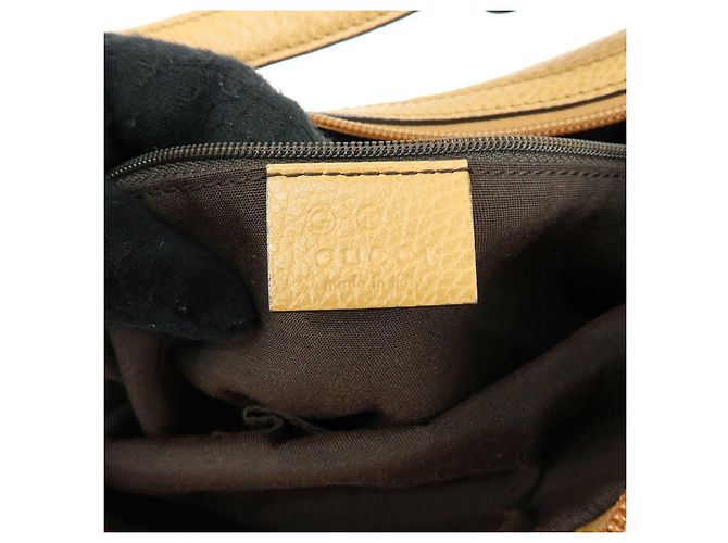 Borsa a tracolla e borsa a mano GUCCI Sherry in pelle Beige 293596 - vista 23