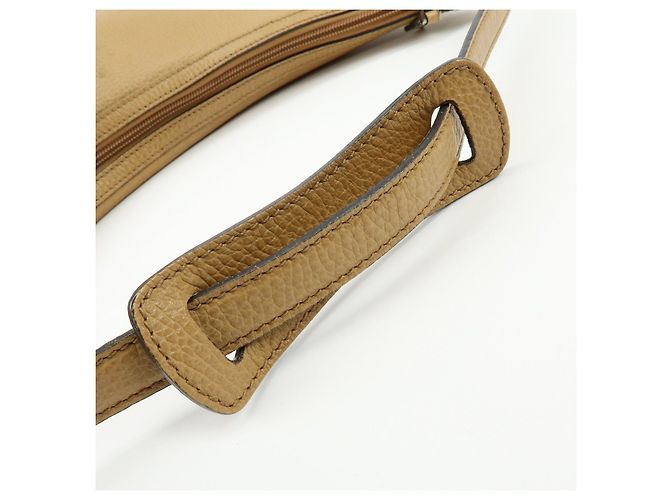 Borsa a tracolla e borsa a mano GUCCI Sherry in pelle Beige 293596 - vista 7