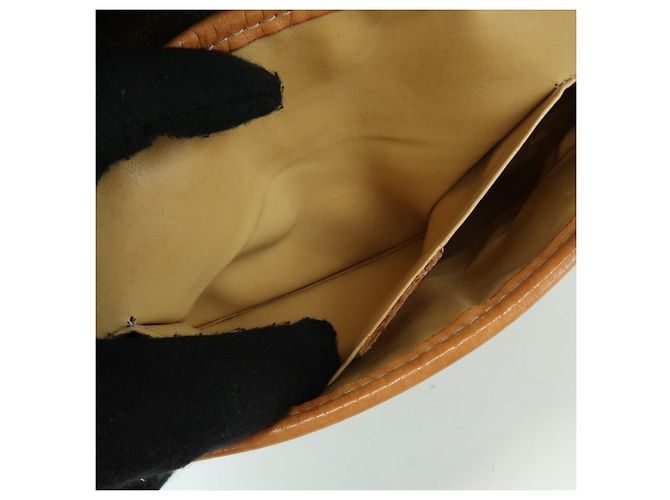 Céline CELINE Borsa a tracolla e a spalla in pelle e PVC Macadam Marrone - vista 21