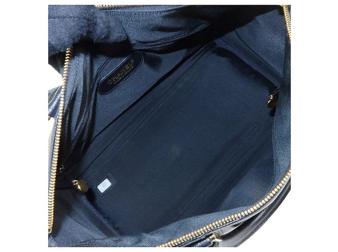 CHANEL COCO Mark Borsa 2Way in pelle caviale Borsa a mano Borsa Boston Nera - vista 10