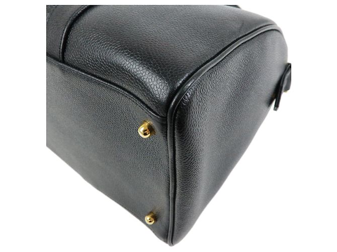 CHANEL COCO Mark Borsa 2Way in pelle caviale Borsa a mano Borsa Boston Nera - vista 7