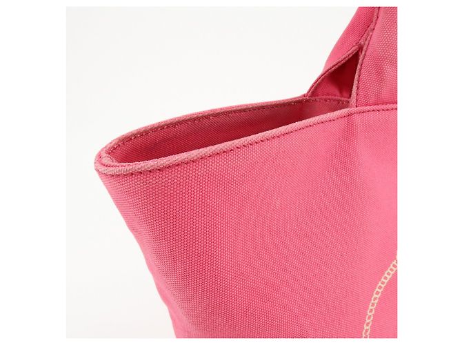 PRADA Canapa Triangle Logo Canvas 2Way Bag Hand Bag Pink 1BG163 - vista 13