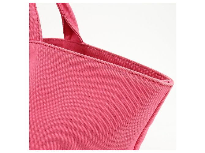 PRADA Canapa Triangle Logo Canvas 2Way Bag Hand Bag Pink 1BG163 - vista 14
