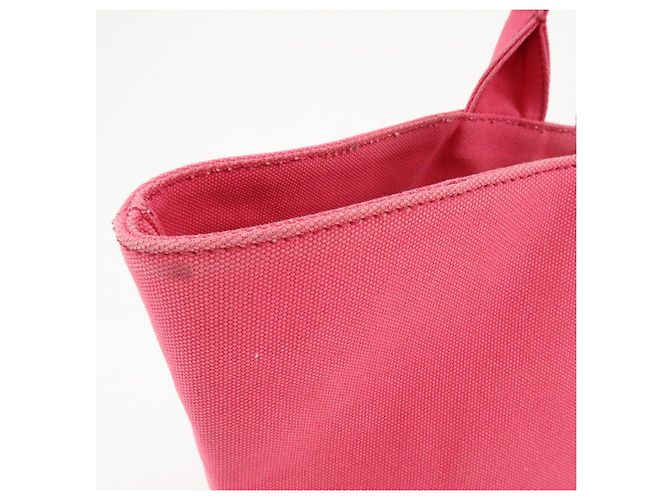PRADA Canapa Triangle Logo Canvas 2Way Bag Hand Bag Pink 1BG163 - vista 15
