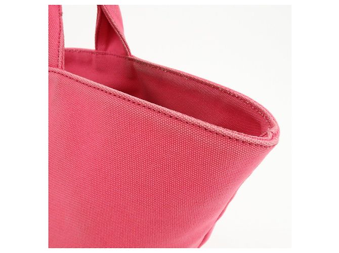 PRADA Canapa Triangle Logo Canvas 2Way Bag Hand Bag Pink 1BG163 - vista 16