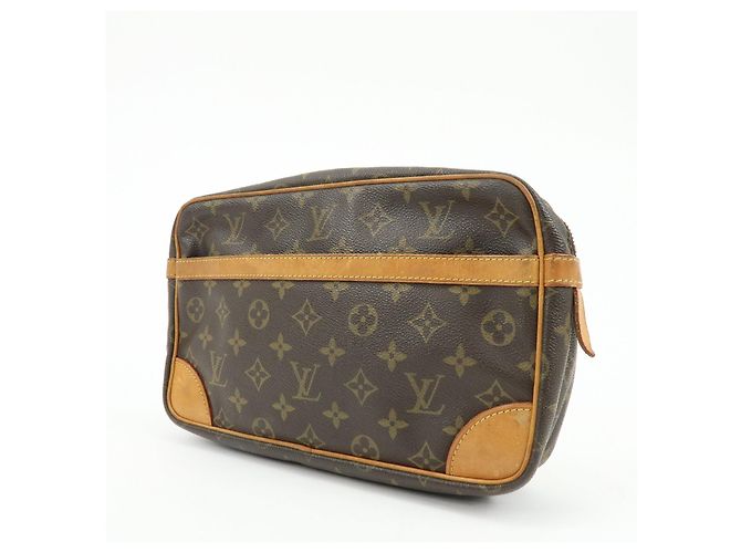 Louis Vuitton Monogram Compiegne 28 Pouch Clutch Bag Brown M51845 - vista 3